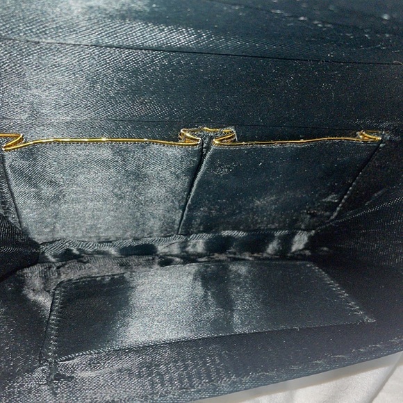 Vintage Sequined Crossbody Clutch Evening Bag w/ 40” Black Twist Rope Cord - Picture 6 of 12